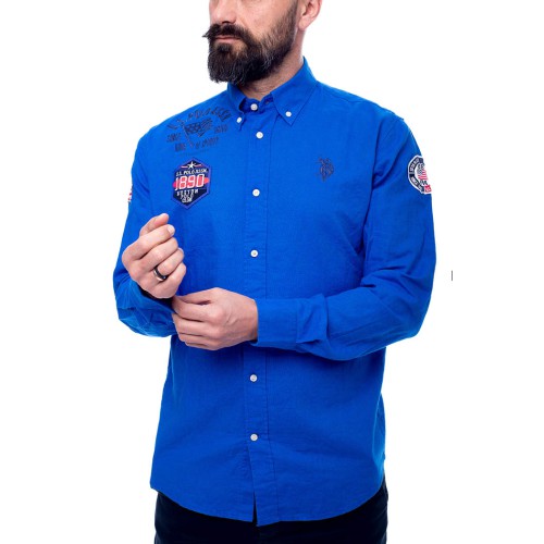 ΠΟΥΚΑΜΙΣΟ U.S POLO ΜΠΛΕ 44949-52103