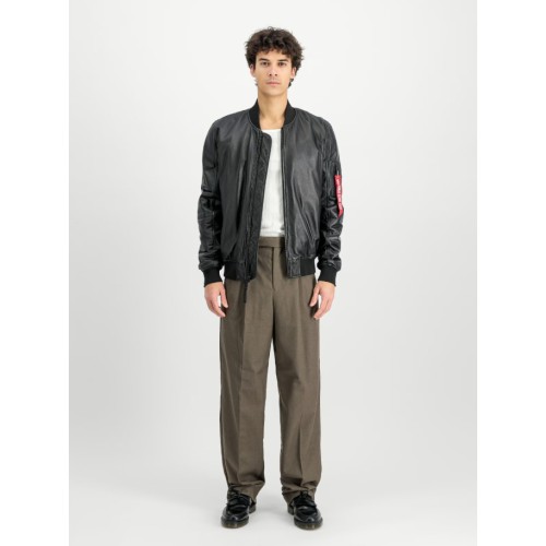 156141 03 MA-1 LEATHER JACKET