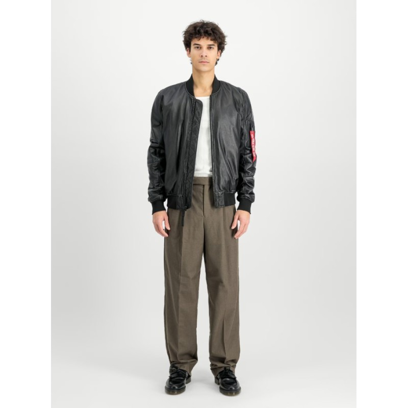 156141 03 MA-1 LEATHER JACKET