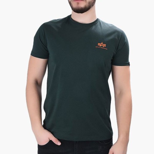 188505 353 BASIC SMALL LOGO   T- SHIRT ALPHA INDUSTRIES