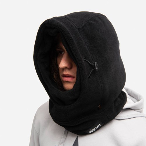 108902 03 ALPHA FLEECE HOOD BLACK