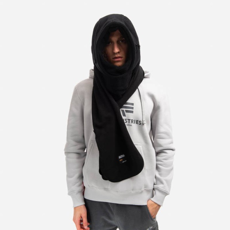 108902 03 ALPHA FLEECE HOOD BLACK