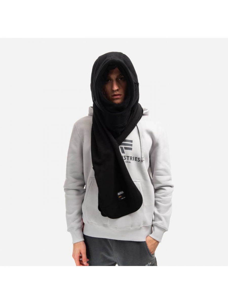 108902 03 ALPHA FLEECE HOOD BLACK