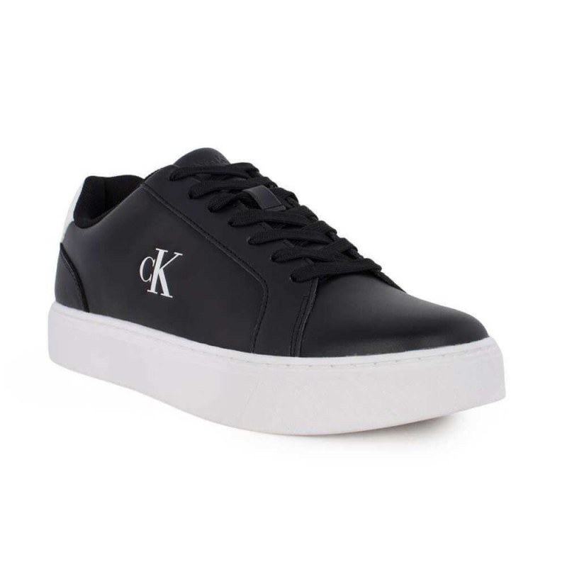 YM0YM01447 0GM CLASSIC CUP LACEUP LTH BT WOVEN