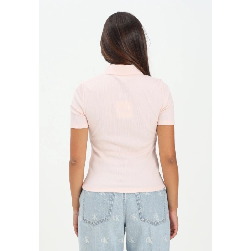 LV047C907G VI7 A-WOVEN LABEL 2X2 RIB POLO