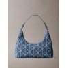 LV04F3431G YBN EMBLEM AOP DENIM SHOULDER BAG