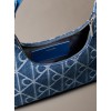 LV04F3431G YBN EMBLEM AOP DENIM SHOULDER BAG
