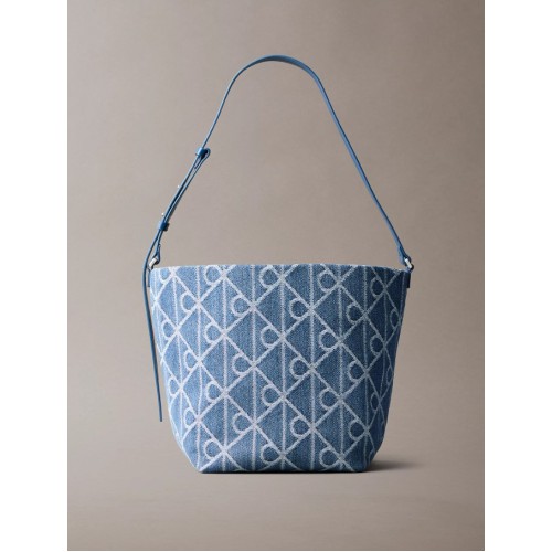LV04F3432G YBZ EMBLEM AOP DENIM BUCKET