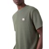 LV04RD008G LDY SS WAFFLE BADGE CREWNK TEE