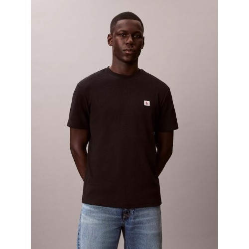 LV04RD008G UB1 SS WAFFLE BADGE CREWNK TEE