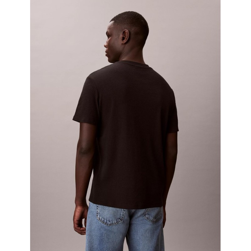 LV04RD008G UB1 SS WAFFLE BADGE CREWNK TEE