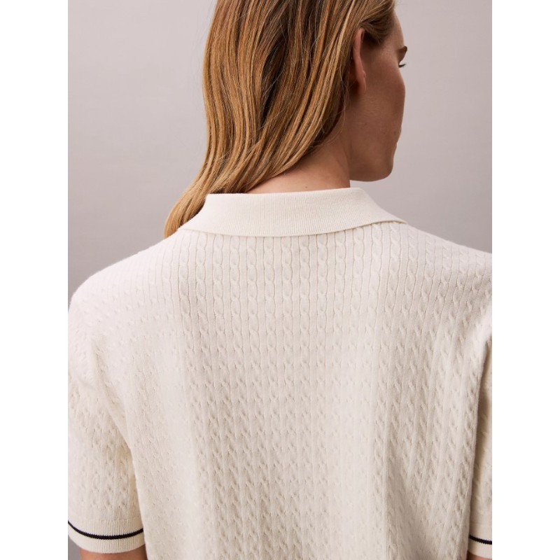 LV047F320G YAS SS WOVEN LABEL CROPPED CABLE