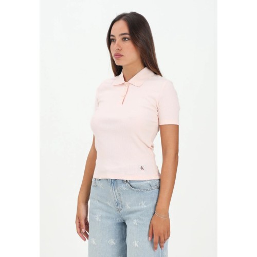 LV047C907G VI7 A-WOVEN LABEL 2X2 RIB POLO