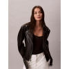LV044C532G BAE FAUX LEATHER MOTO JACKET W/BELT