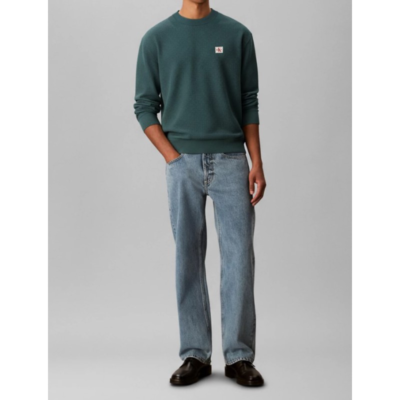 LV04RD313G YNK LS EZ COTTON WAFFLE CRWNK SWTR