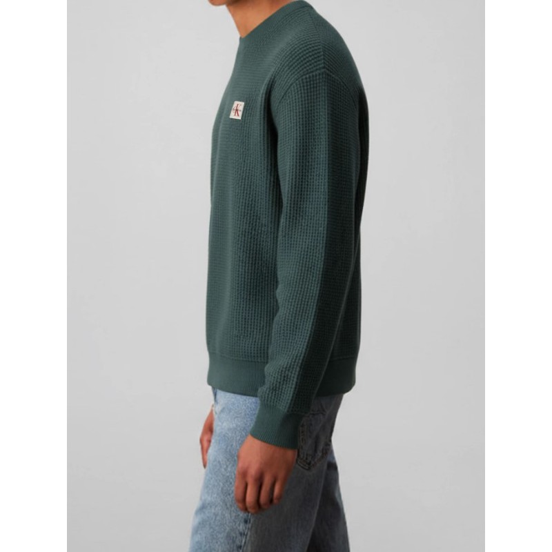 LV04RD313G YNK LS EZ COTTON WAFFLE CRWNK SWTR