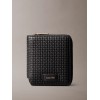 LV04D1112G UB1 EMBOSSED WOVEN ZIP BILLFOLD