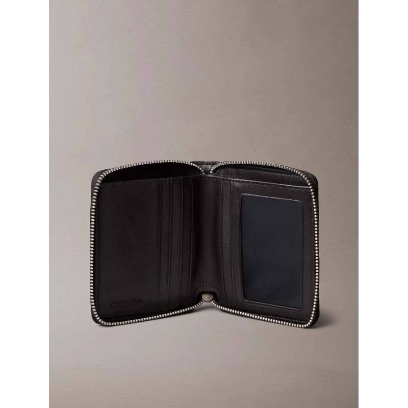 LV04D1112G UB1 EMBOSSED WOVEN ZIP BILLFOLD