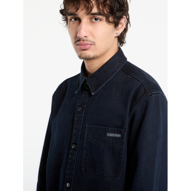 LV04RE714G EF7 BLUE BLACK STONE 90S OVERSHIRT