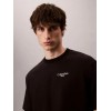LV04RD825G UB1 LOGO BLACK PRINT T-SHIRT