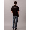 LV04RD825G UB1 LOGO BLACK PRINT T-SHIRT