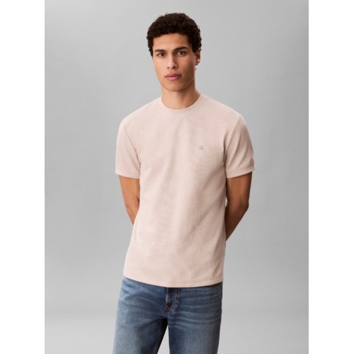 LV04RF206G 2JX SS SLIM MICRO WAFFLE CREWNK TEE
