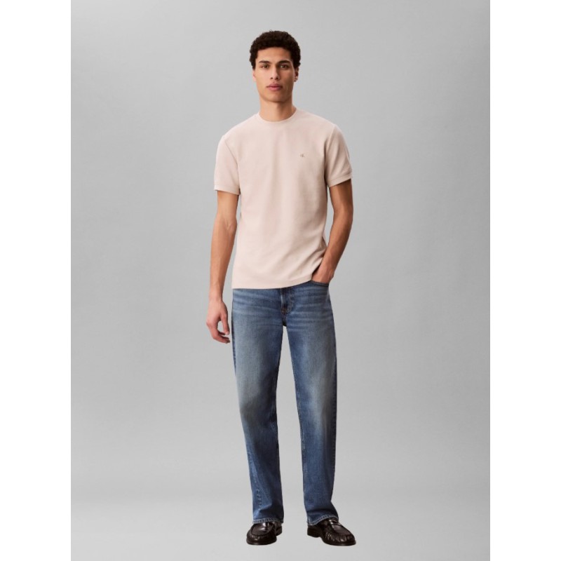LV04RF206G 2JX SS SLIM MICRO WAFFLE CREWNK TEE
