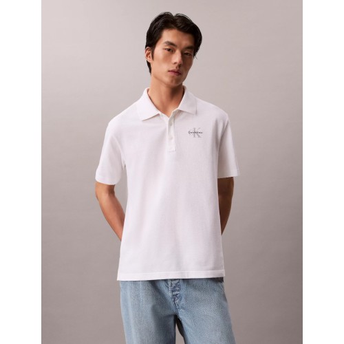 LV04RF209G YAF SS EASY MONOLOGO CASUAL PIQUE POLO