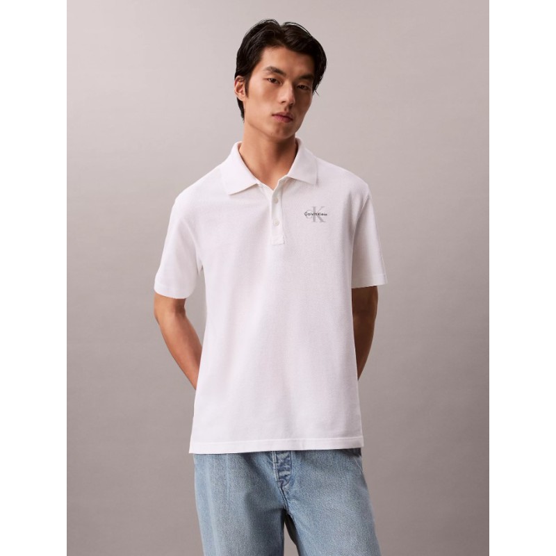 LV04RF209G YAF SS EASY MONOLOGO CASUAL PIQUE POLO