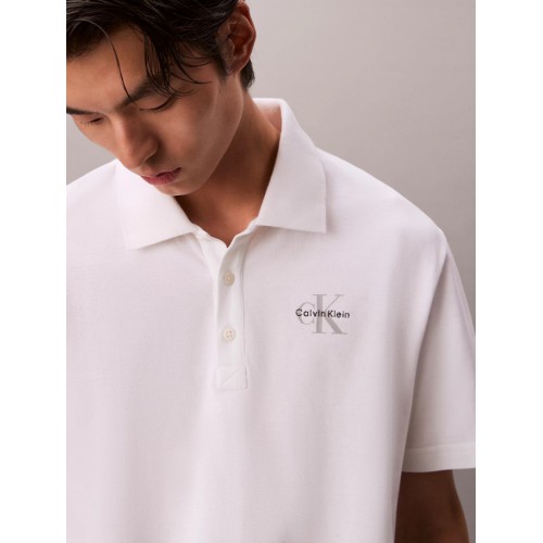 LV04RF209G YAF SS EASY MONOLOGO CASUAL PIQUE POLO