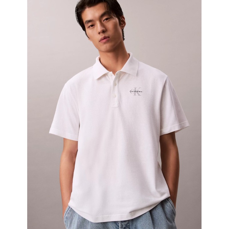 LV04RF209G YAF SS EASY MONOLOGO CASUAL PIQUE POLO