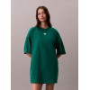 LV047F228G L4G SS WOVEN LABEL OVERSIZED TEE DRESS