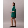LV047F228G L4G SS WOVEN LABEL OVERSIZED TEE DRESS