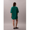 LV047F228G L4G SS WOVEN LABEL OVERSIZED TEE DRESS