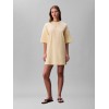 LV047F228G ZRK SS WOVEN LABEL OVERSIZED TEE DRESS