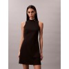 LV047F260G UB1 SL INTERLOCK MOCK NK MINI DRESS