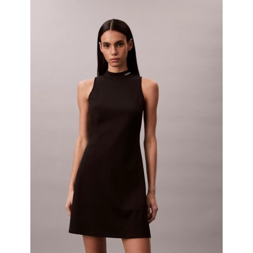 LV047F260G UB1 SL INTERLOCK MOCK NK MINI DRESS