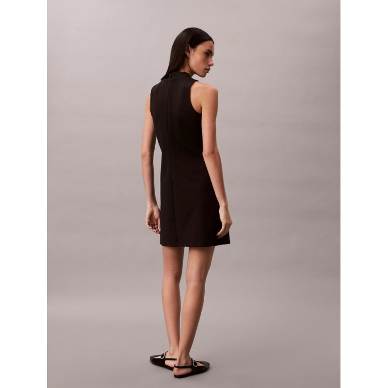 LV047F260G UB1 SL INTERLOCK MOCK NK MINI DRESS
