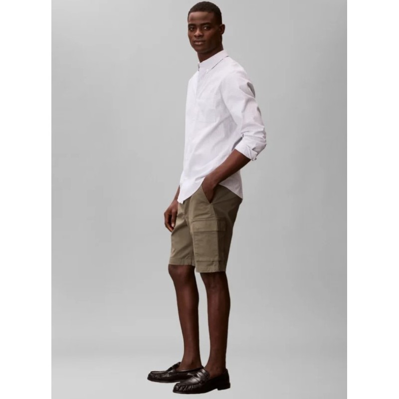 LV04RB618G LDY 9'' COTTON PULL ON CARGO SHORT