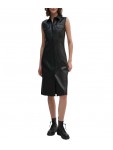 J20J223542 BEH FAUX LEATHER DRESS