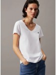 J20J213716 YAF CK EMPROIDERY STRETCH V-NECK