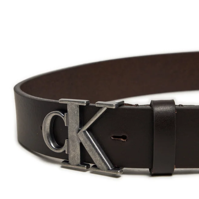 K50K512068 GRP ROUND MONO PLAQUE LTHR BELT 35MM