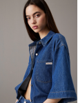 J20J225169 1A4 LINEN BOXY BELTED SHIRT DRESS