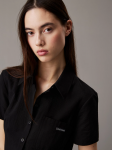 J20J225299 BEH SEERSUCKER BUTTON DOWN DAY DRESS