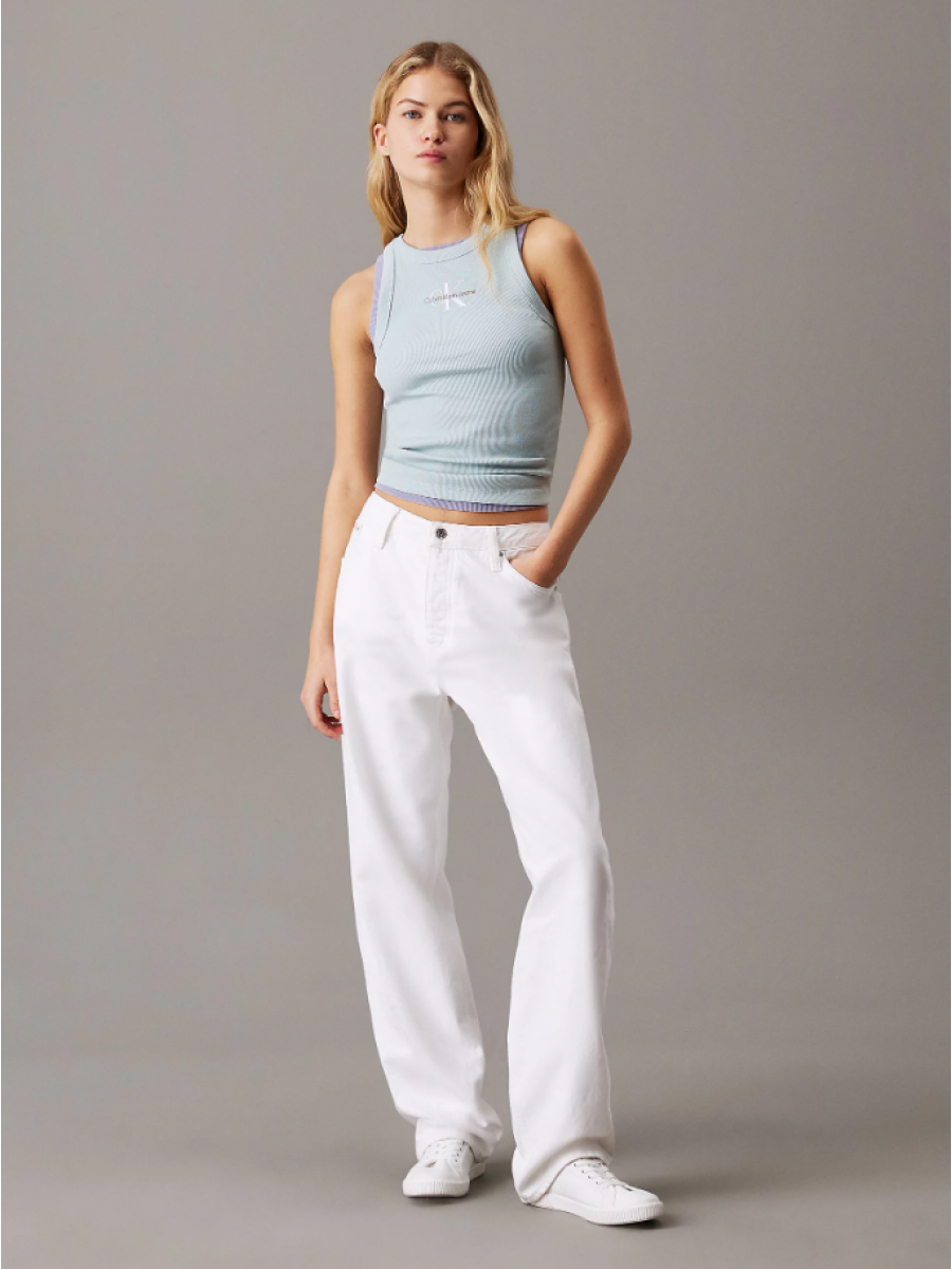 J20J225301 CDV MONOLOGO RIB TANK TOP