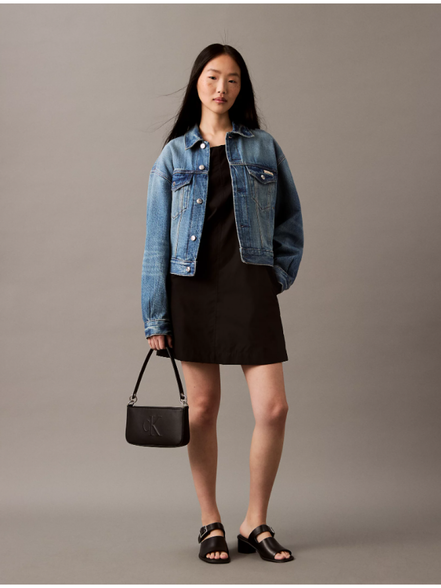 LV047AB000 UB1 POPLIN SLEEVELESS MINI DRESS