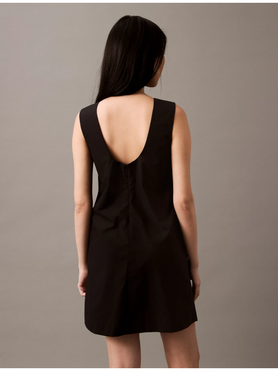 LV047AB000 UB1 POPLIN SLEEVELESS MINI DRESS