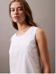 LV047AB000 YAA POPLIN SLEEVELESS MINI DRESS