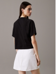 LV047B847G UB1 SS BOXY CK CREST CROP POCKET TEE