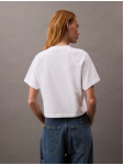 LV047B847G YAA SS BOXY CK CREST CROP POCKET TEE